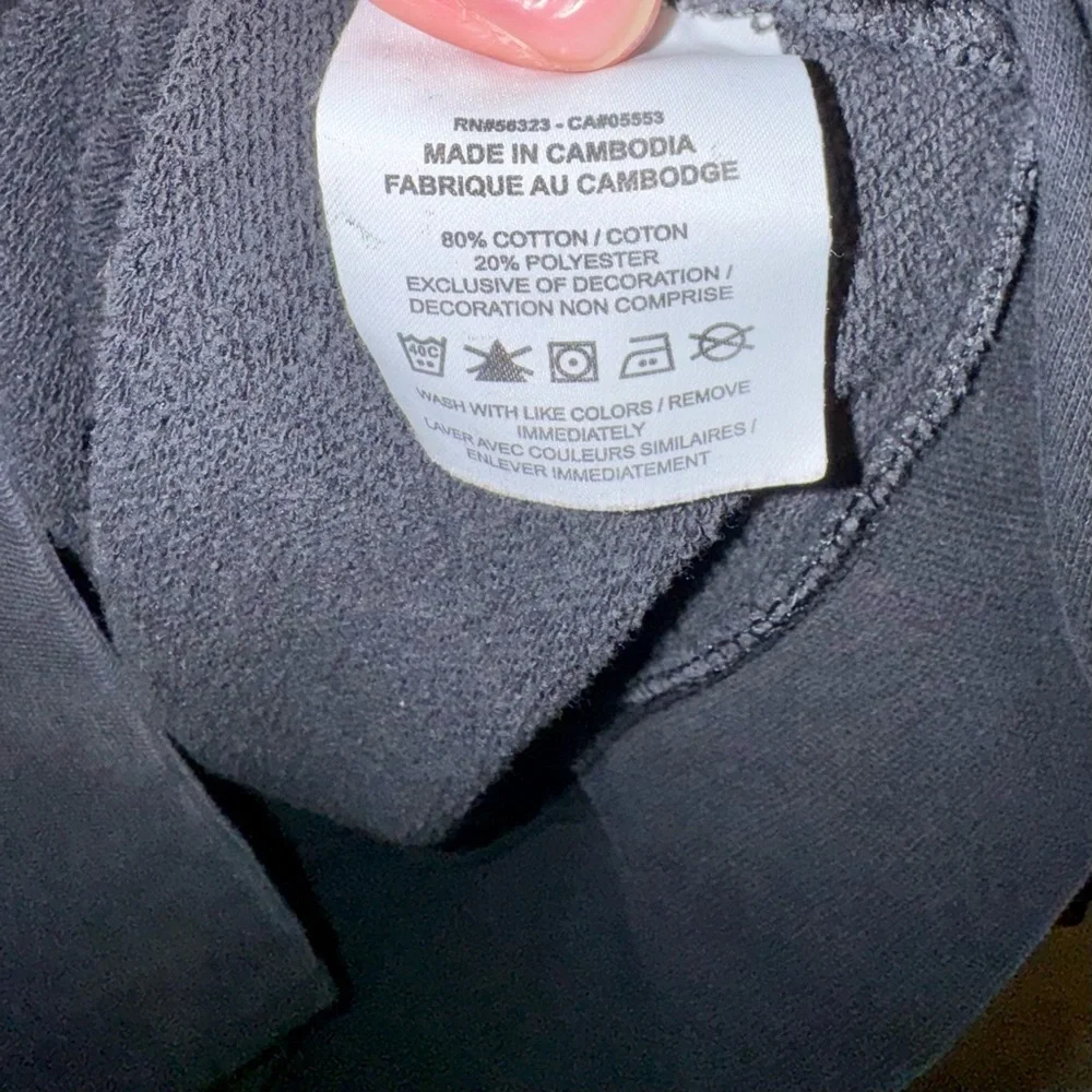 Nike Men's Washed Black Sweatshirt